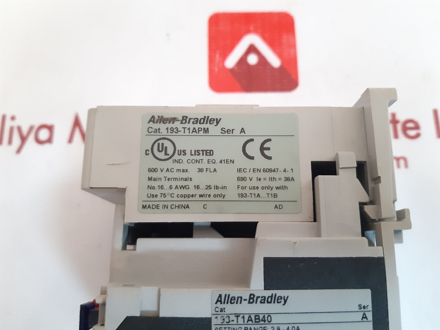 Allen-bradley 193-t1ab40 ser.A thermal overload relay 2.9 - 4.0a