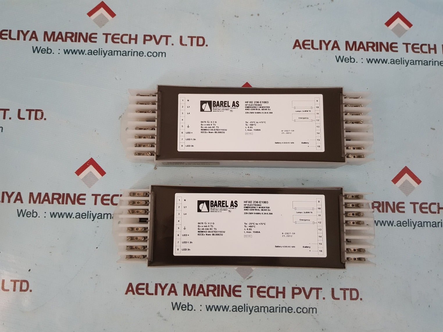 Barel hfxe 236 e1003 emergency inverter and control gear ex