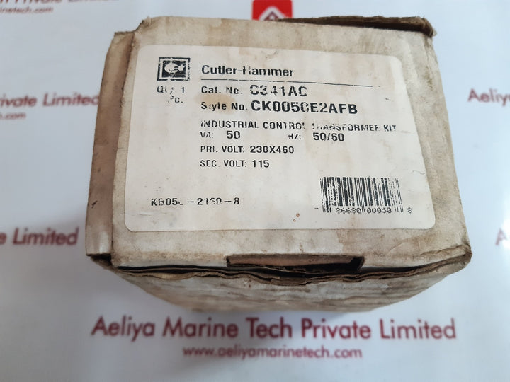 Cutler-hammer c341ac industrial control transformer kit ck0050e2afb
