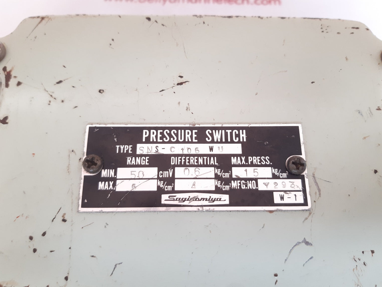 Saginomiya sns-c 106 wu pressure switch