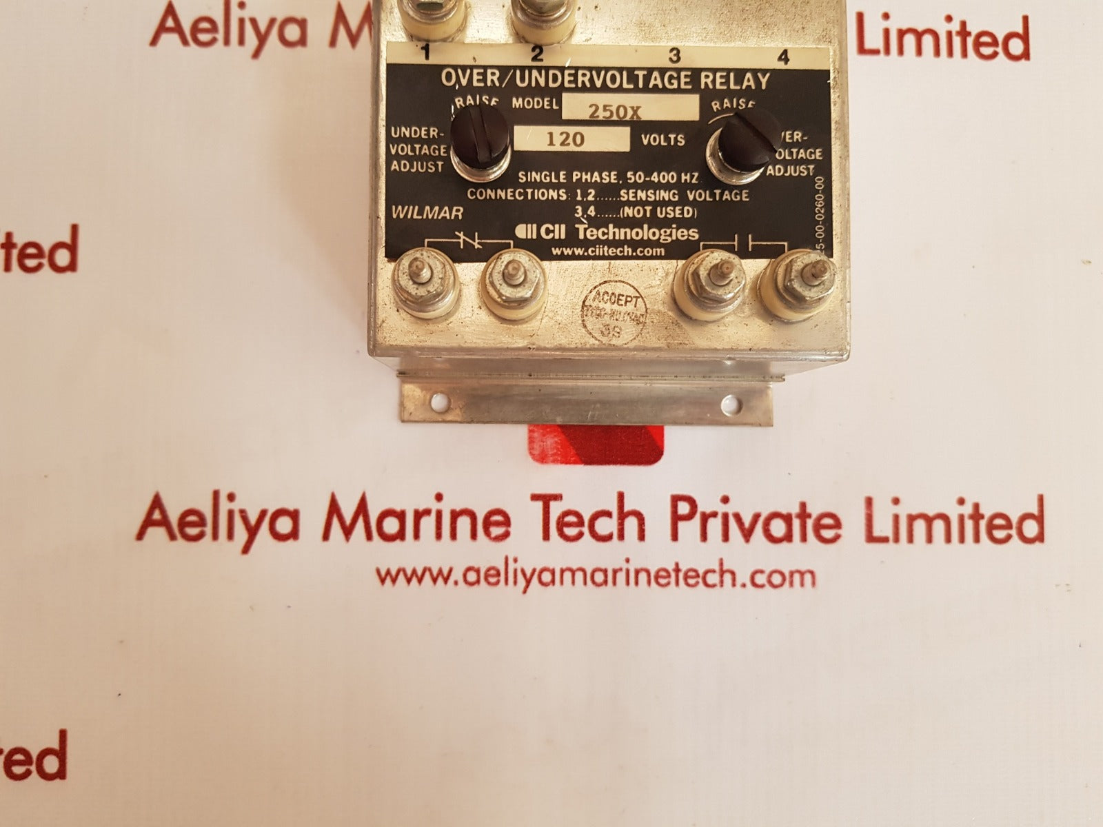 Wilmar 250x over/undervoltage relay