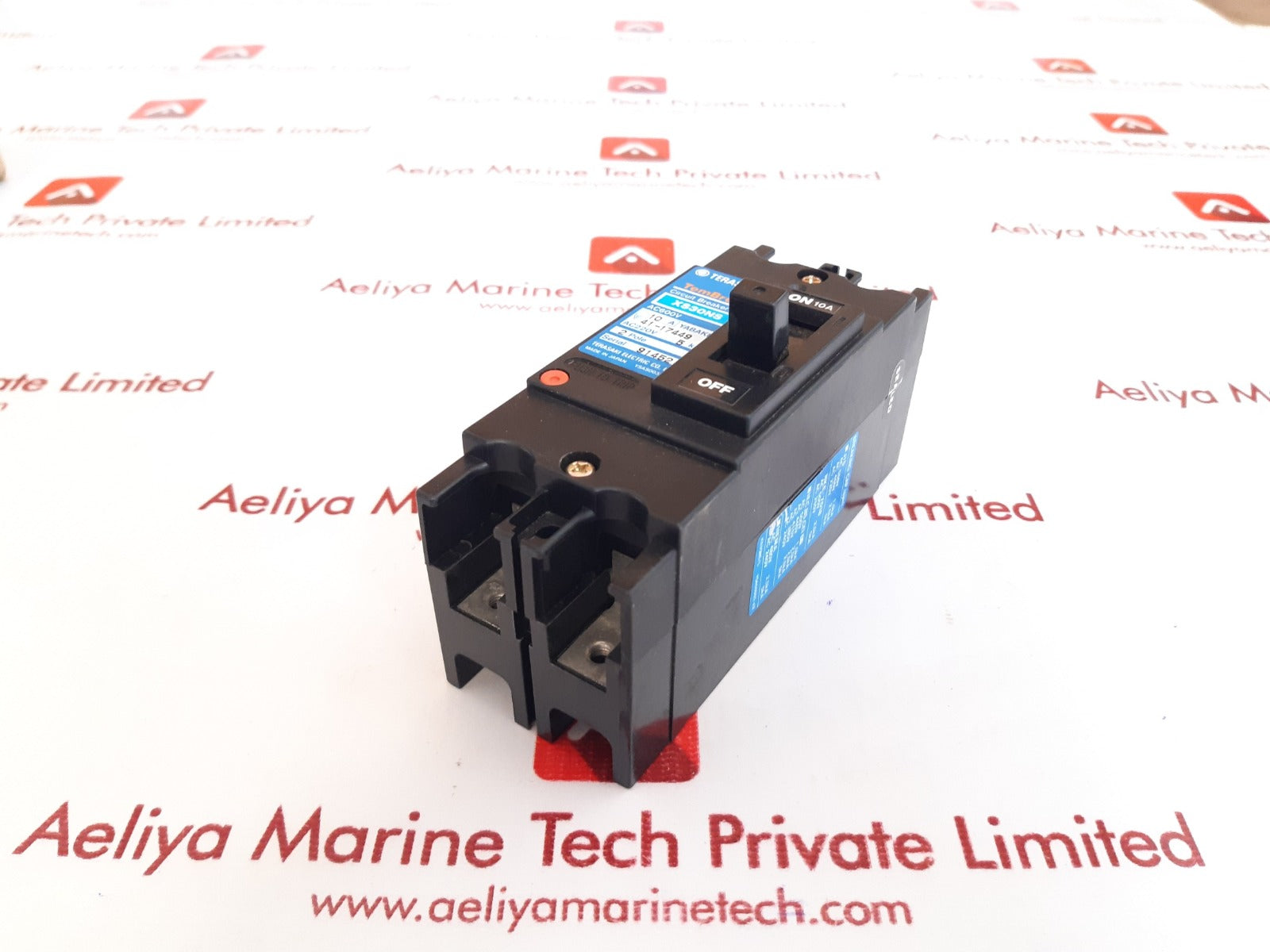 Terasaki xs30ns 2pole circuit breaker 10a ac600v