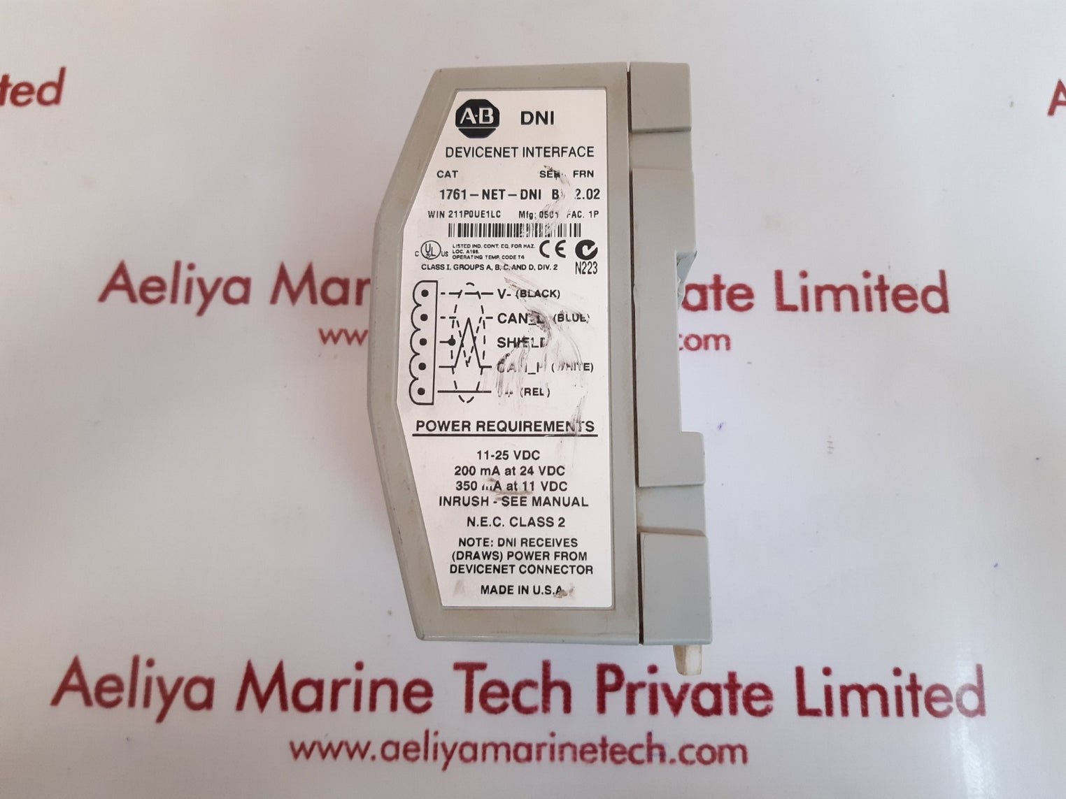 Allen bradley  1761-net-dni ser b devicenet interface
