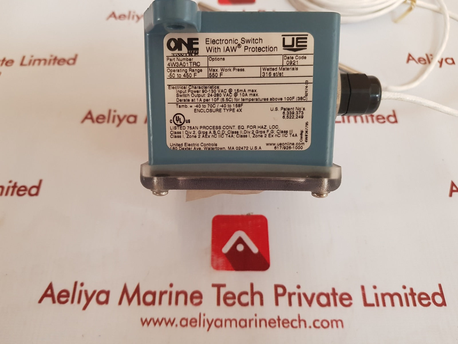 United electric 4w3a01trc electronic switch with iaw protection