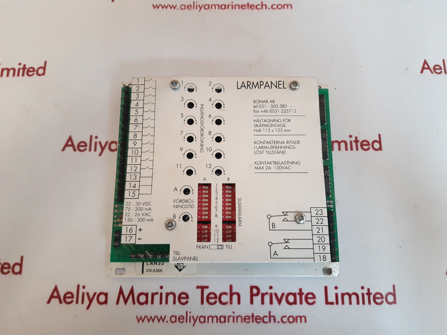 Bonab larmpanel lan 33 