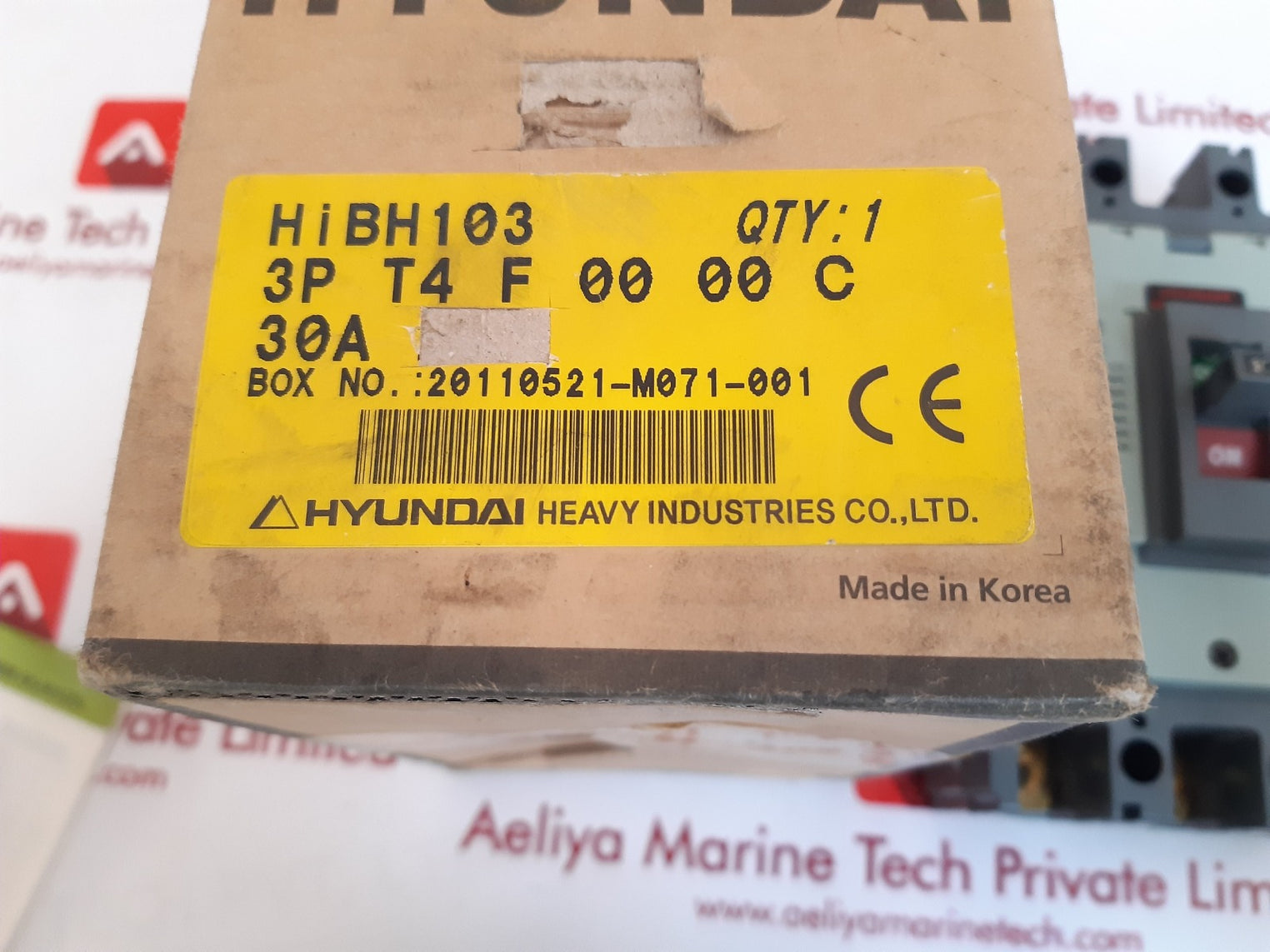 Hyundai mccb hibh103 molded case circuit breaker