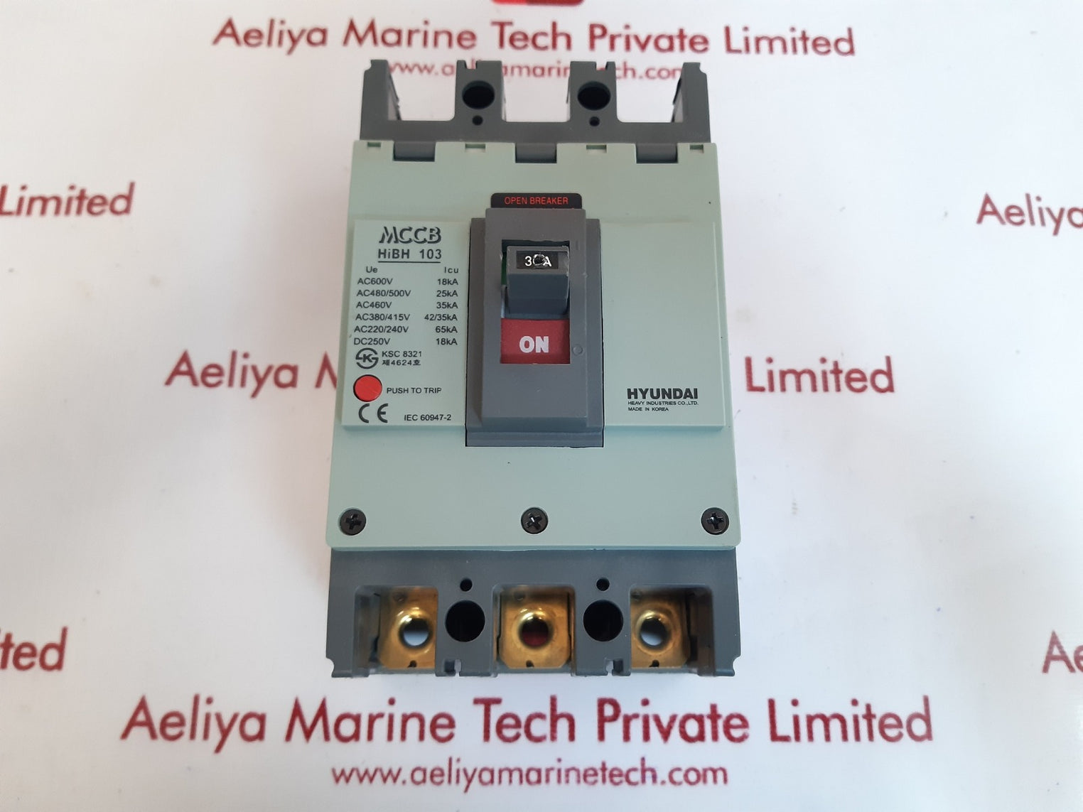 Hyundai mccb hibh103 molded case circuit breaker