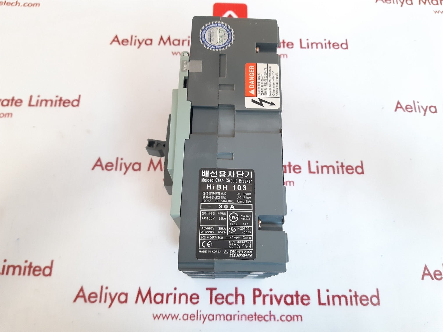 Hyundai mccb hibh103 molded case circuit breaker