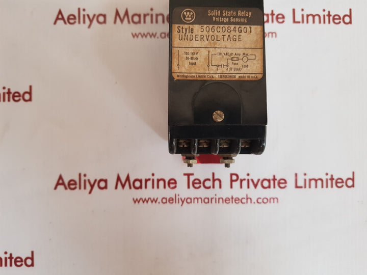 Westinghouse 506c084g01 undervoltage solid state relay