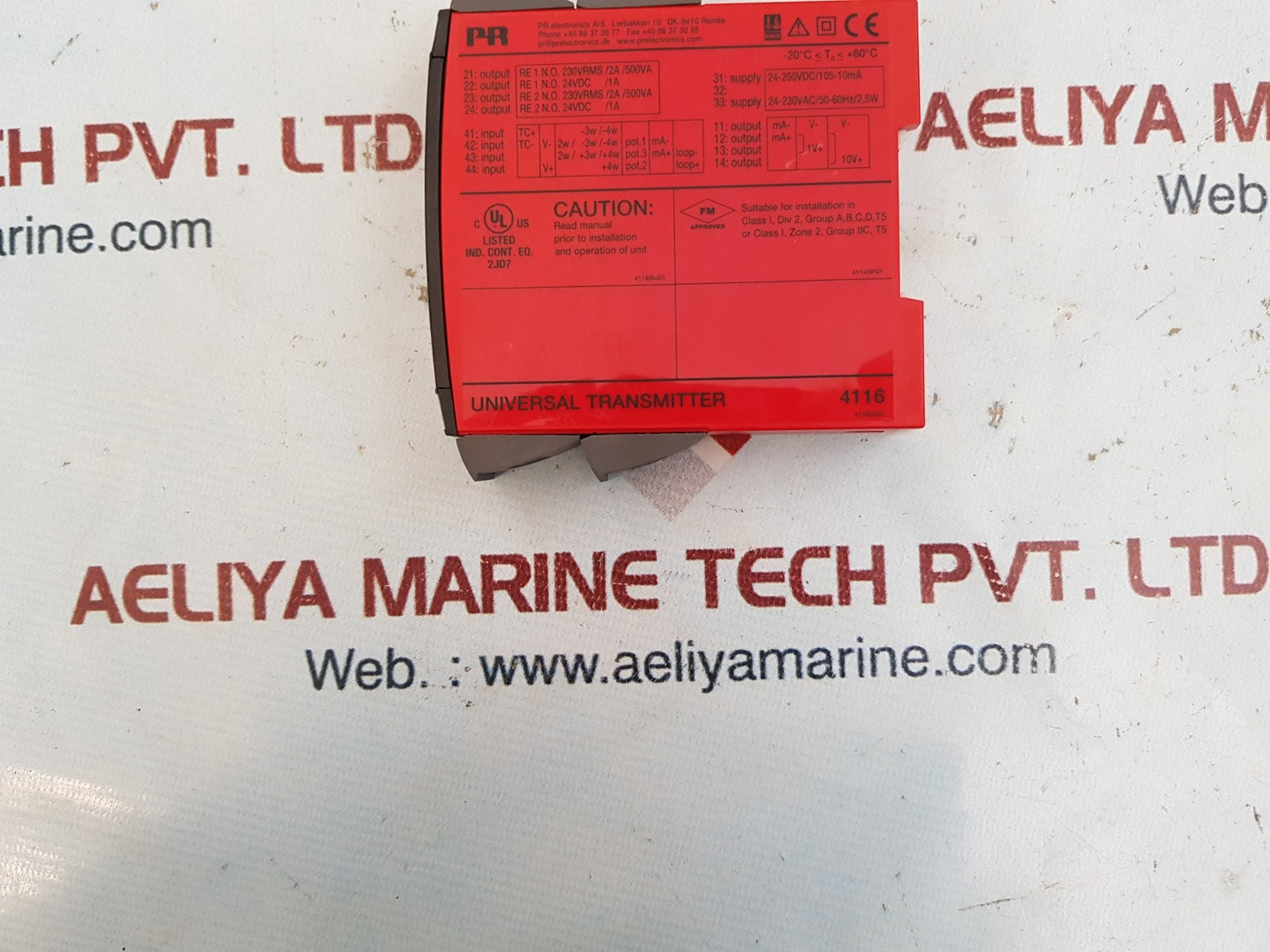 Pr 4116 universal transmitter 24-230vac/24-250vdc
