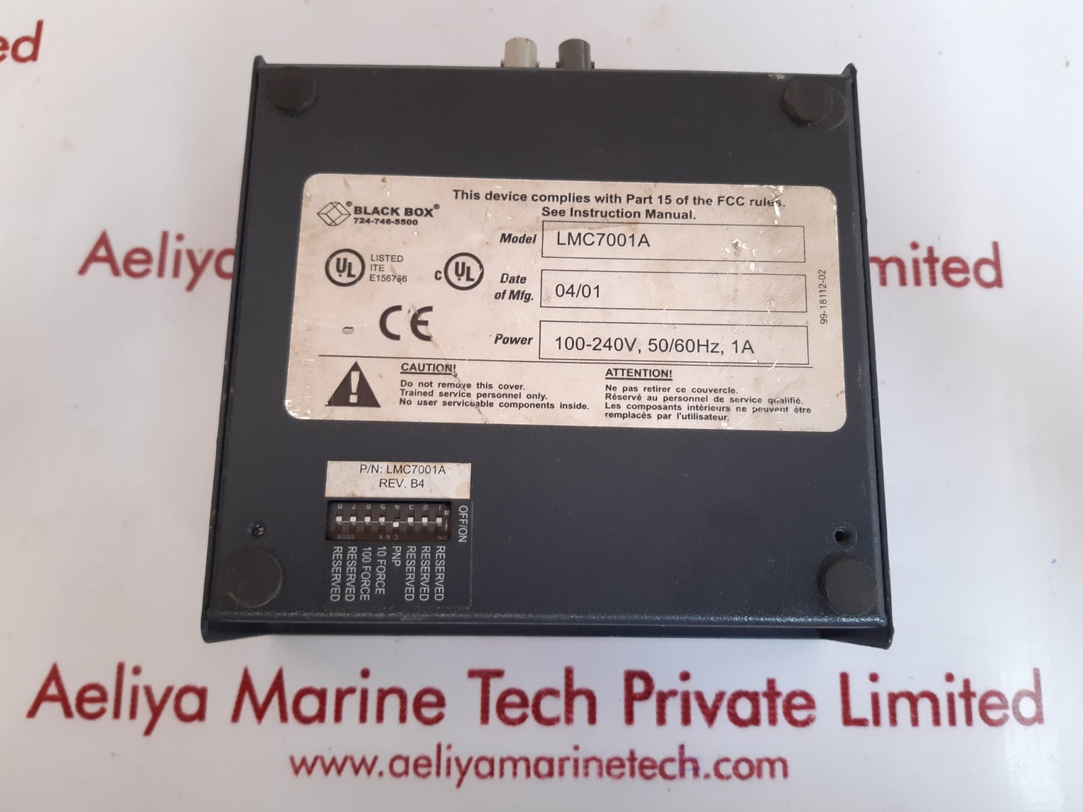 Black box lmc7001a 10/100 autosensing media converter mm850 