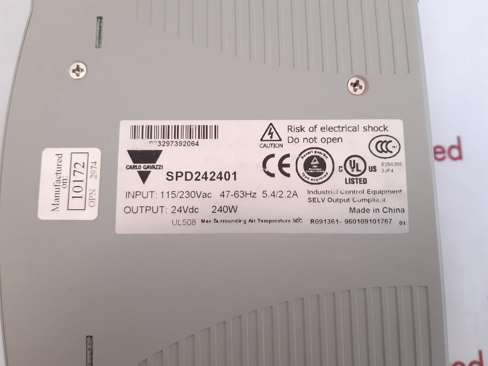 Carlo gavazzi spd24240 switching power supply 240w