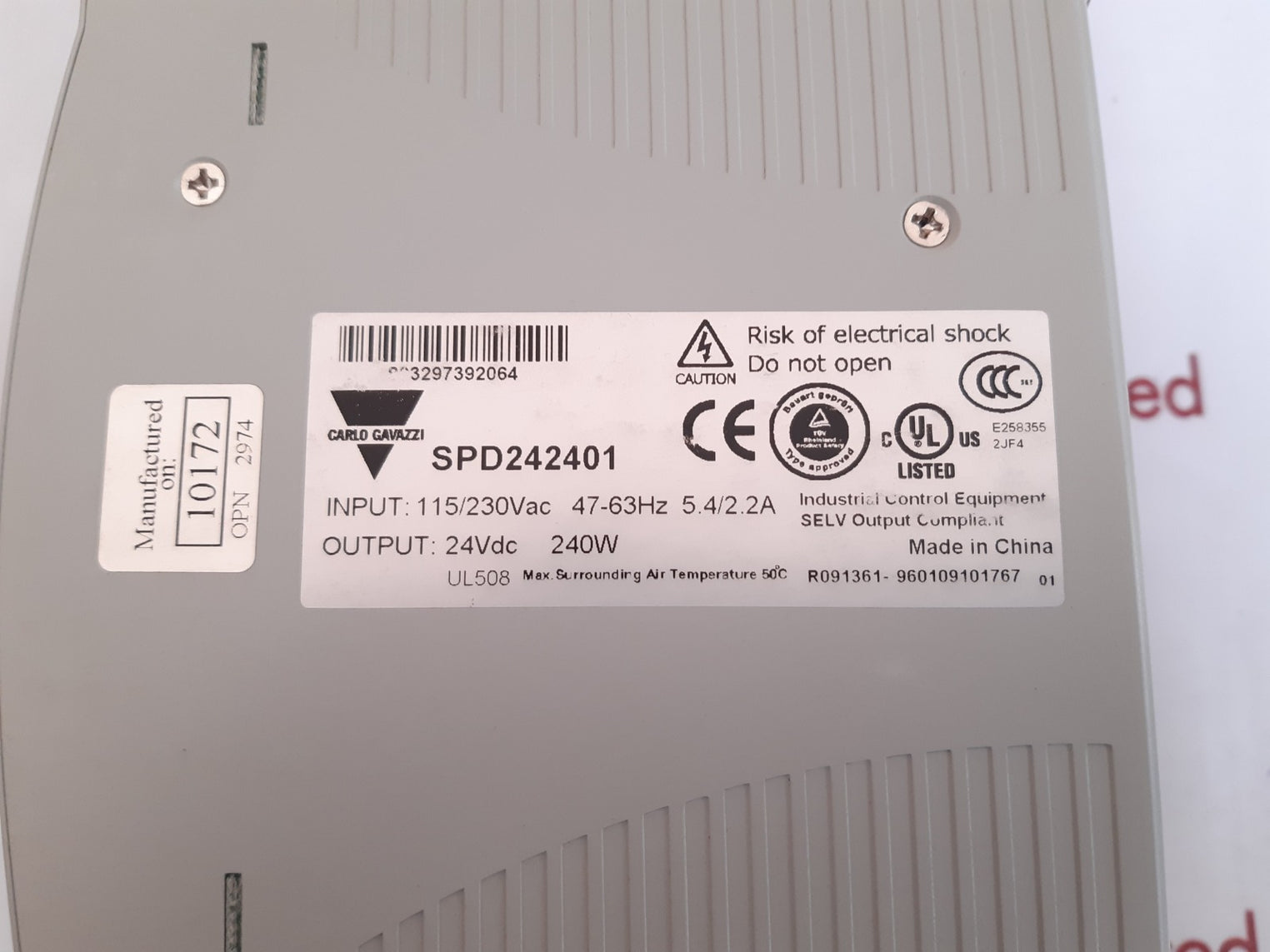 Carlo gavazzi spd24240 switching power supply 240w