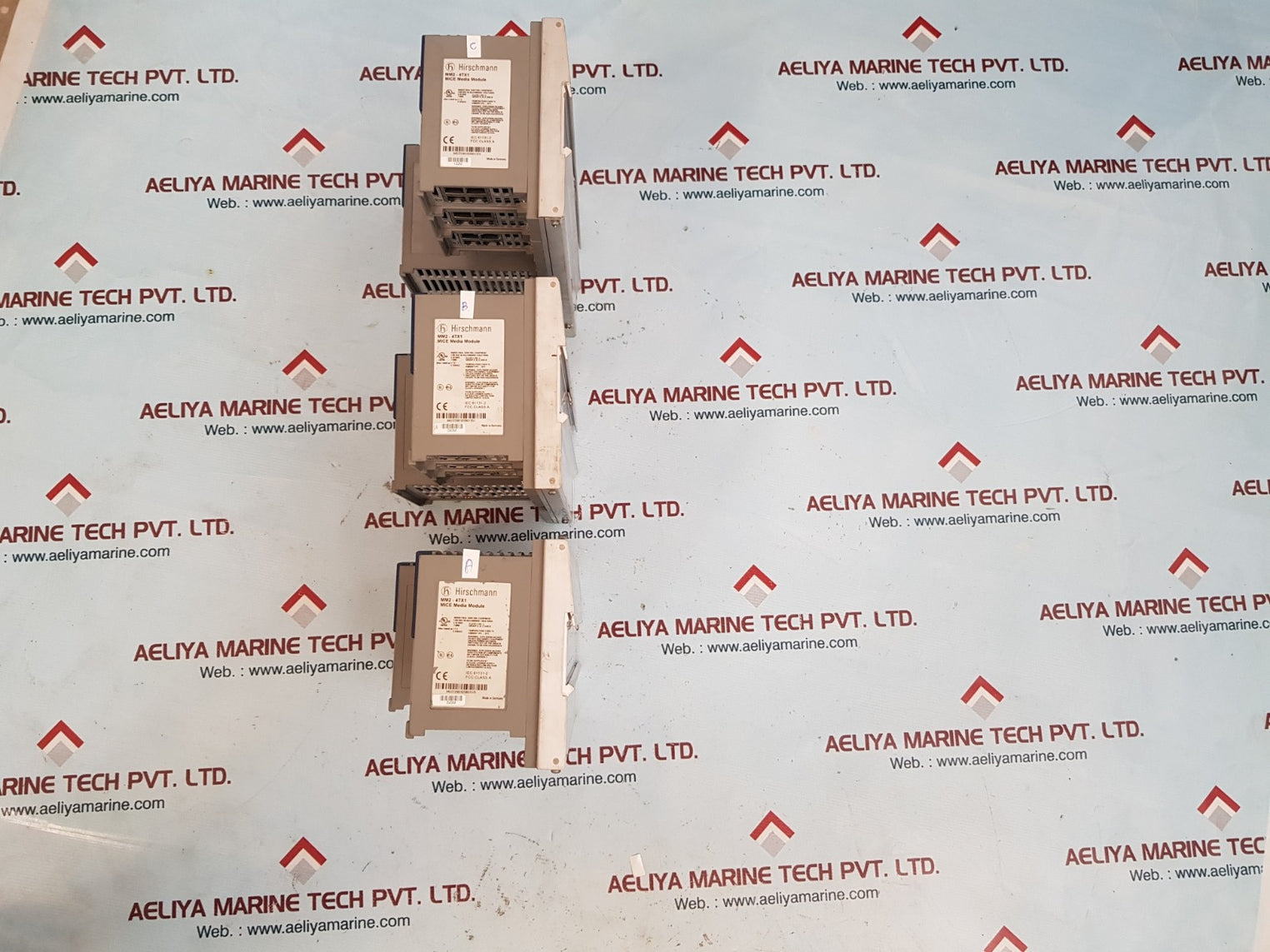 Hirschmann ms3124-4 mice switching module with mm2-4tx1 mice media module