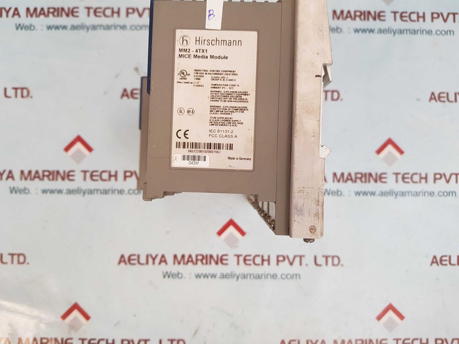 Hirschmann ms3124-4 mice switching module with mm2-4tx1 mice media module