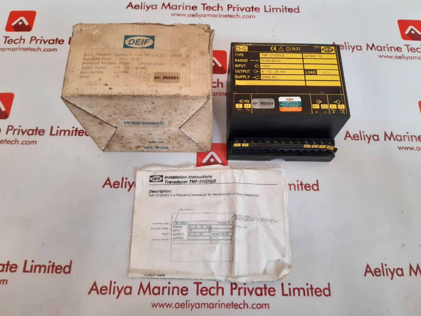 Deif tmf-210dg/2 247942.10 frequency transducer 55-60-65 hz