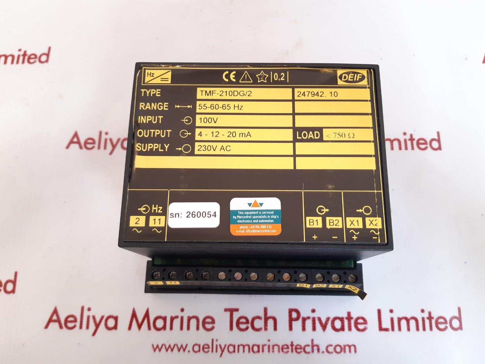 Deif tmf-210dg/2 247942.10 frequency transducer 55-60-65 hz