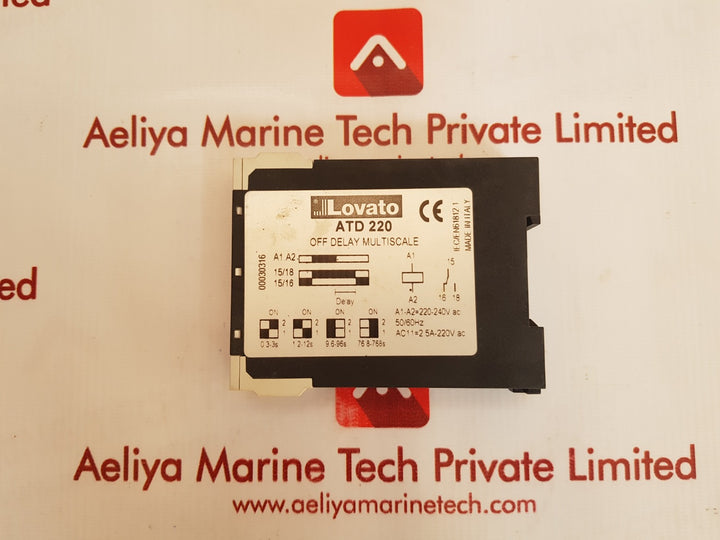 Lovato atd 220 modular electronic timer relay