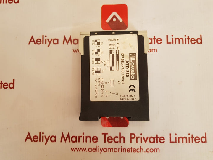 Lovato atd 220 modular electronic timer relay