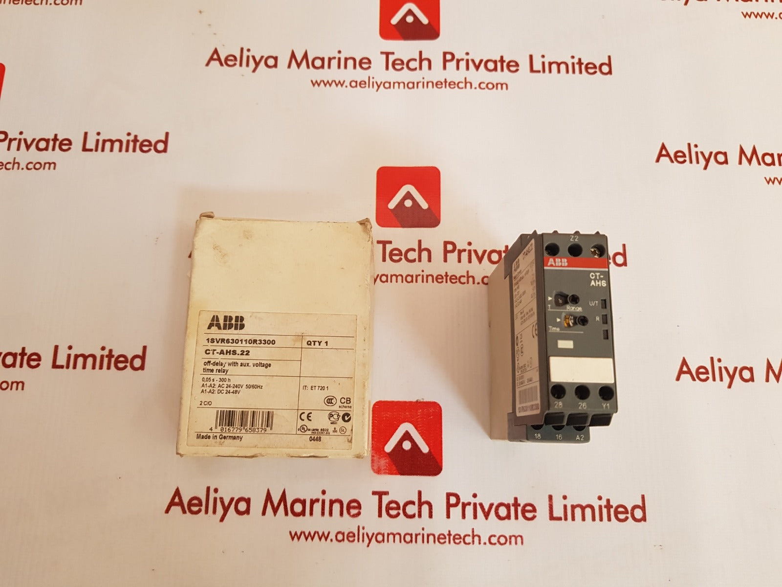Abb ct-ahs.22 off delay with aux. voltage time relay 1svr630110r3300
