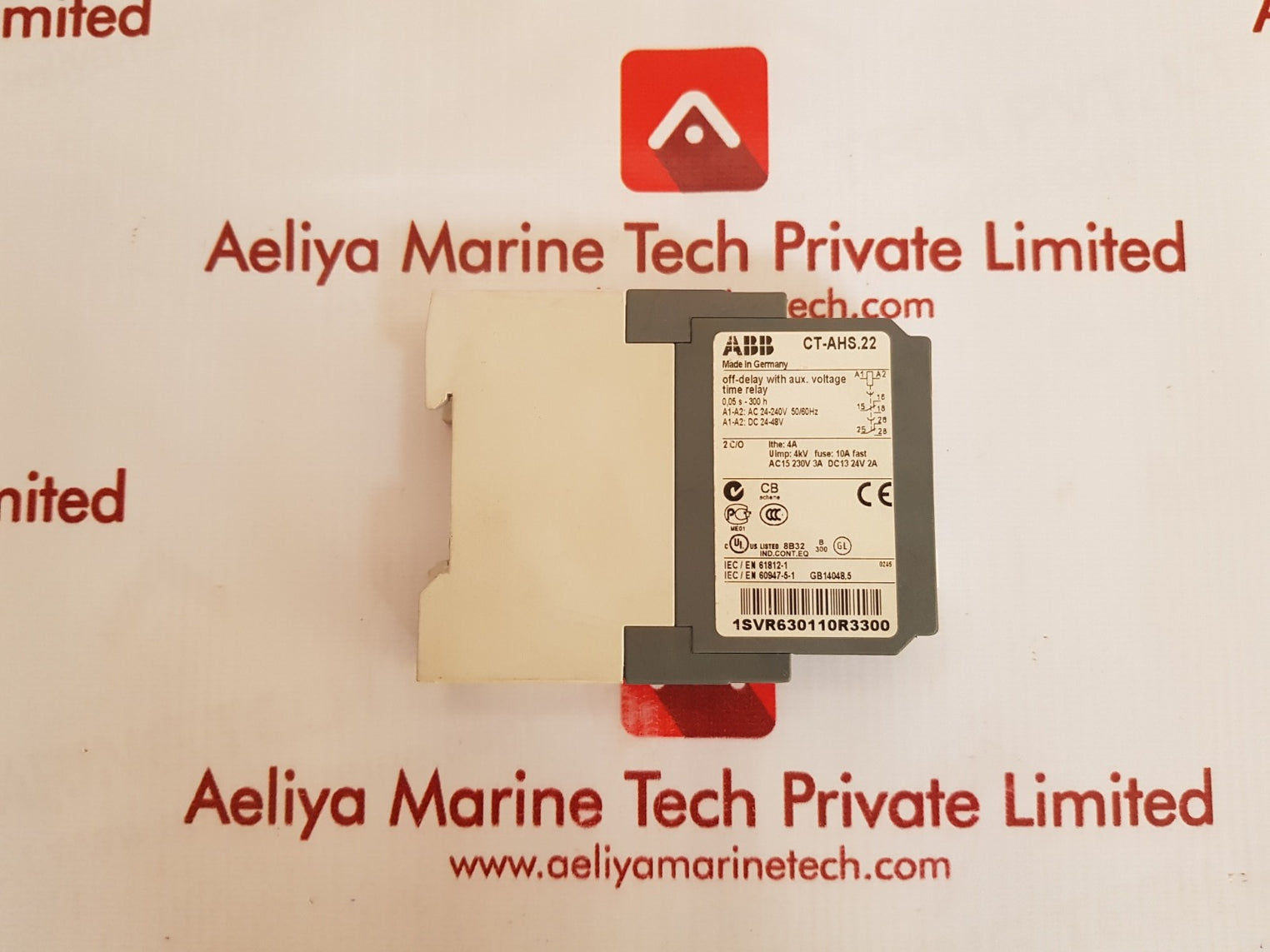 Abb ct-ahs.22 off delay with aux. voltage time relay 1svr630110r3300