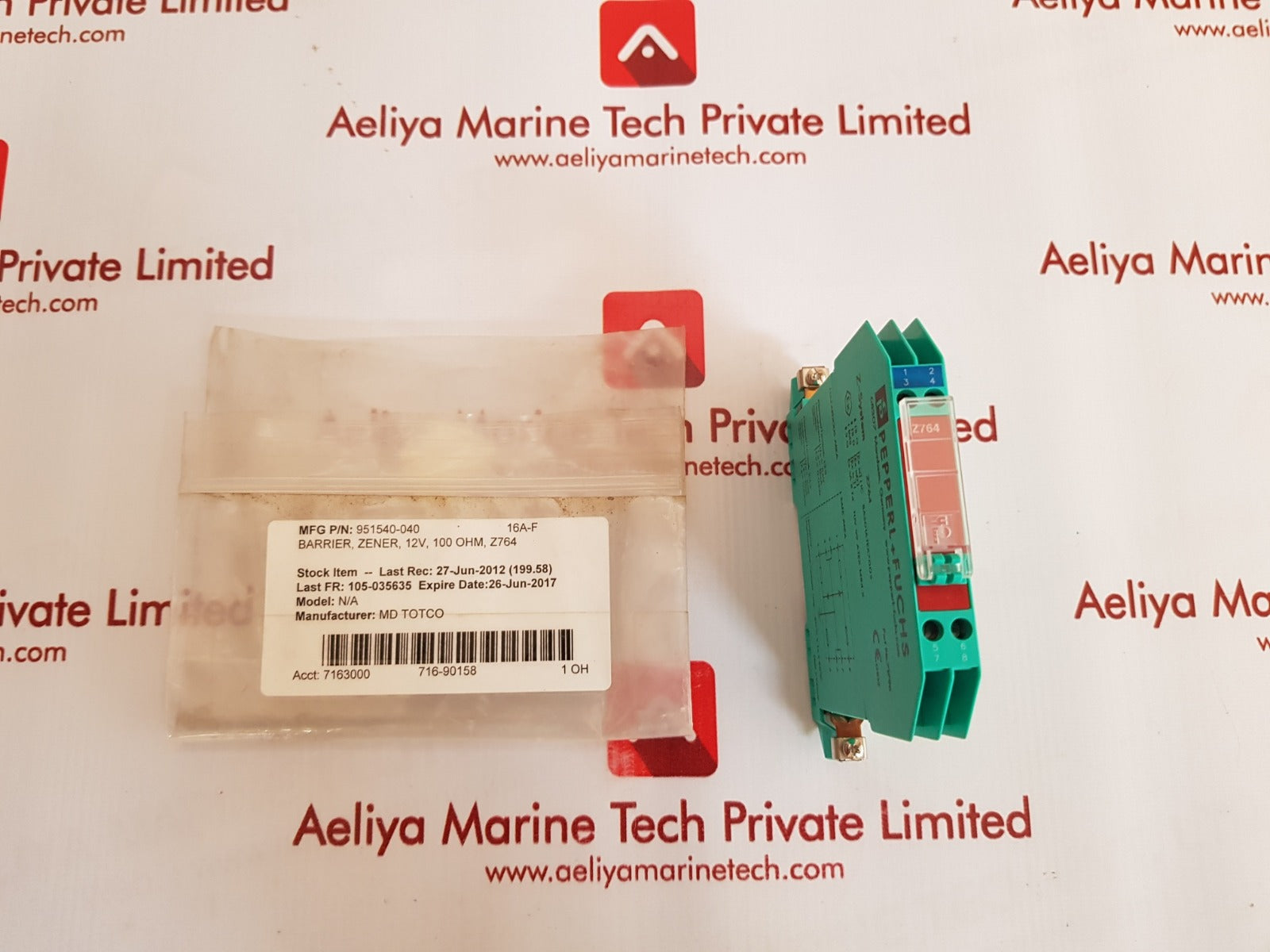 Pepperl+fuchs z764 zener barrier 71796