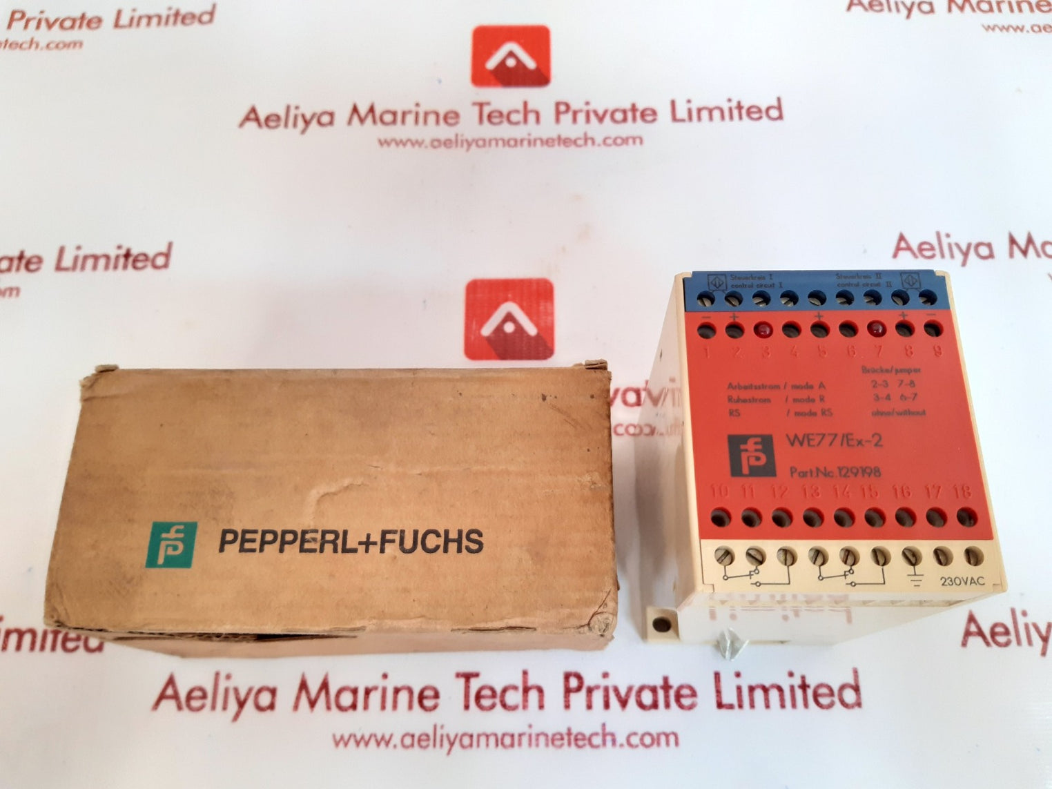 Pepperl+fuchs we77/ex-2 switch amplifier 129198