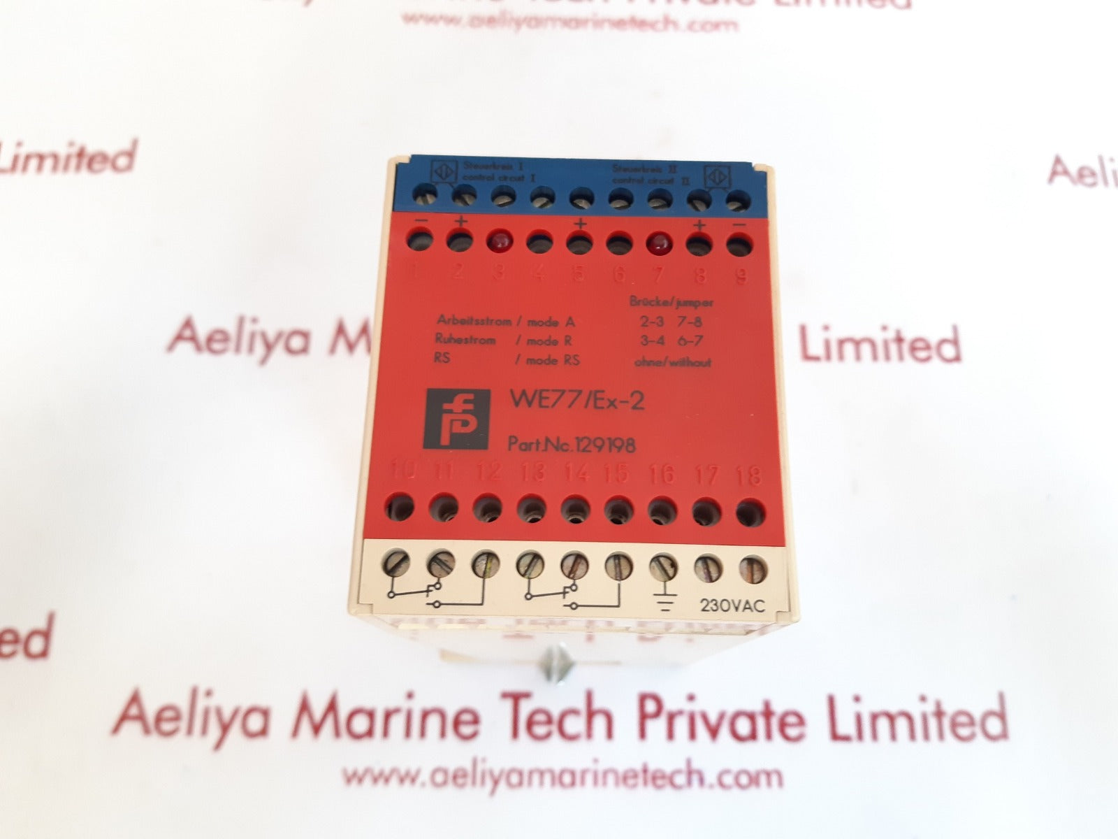 Pepperl+fuchs we77/ex-2 switch amplifier 129198