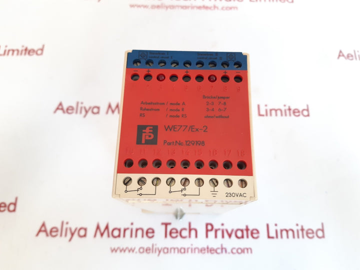 Pepperl+fuchs we77/ex-2 switch amplifier 129198