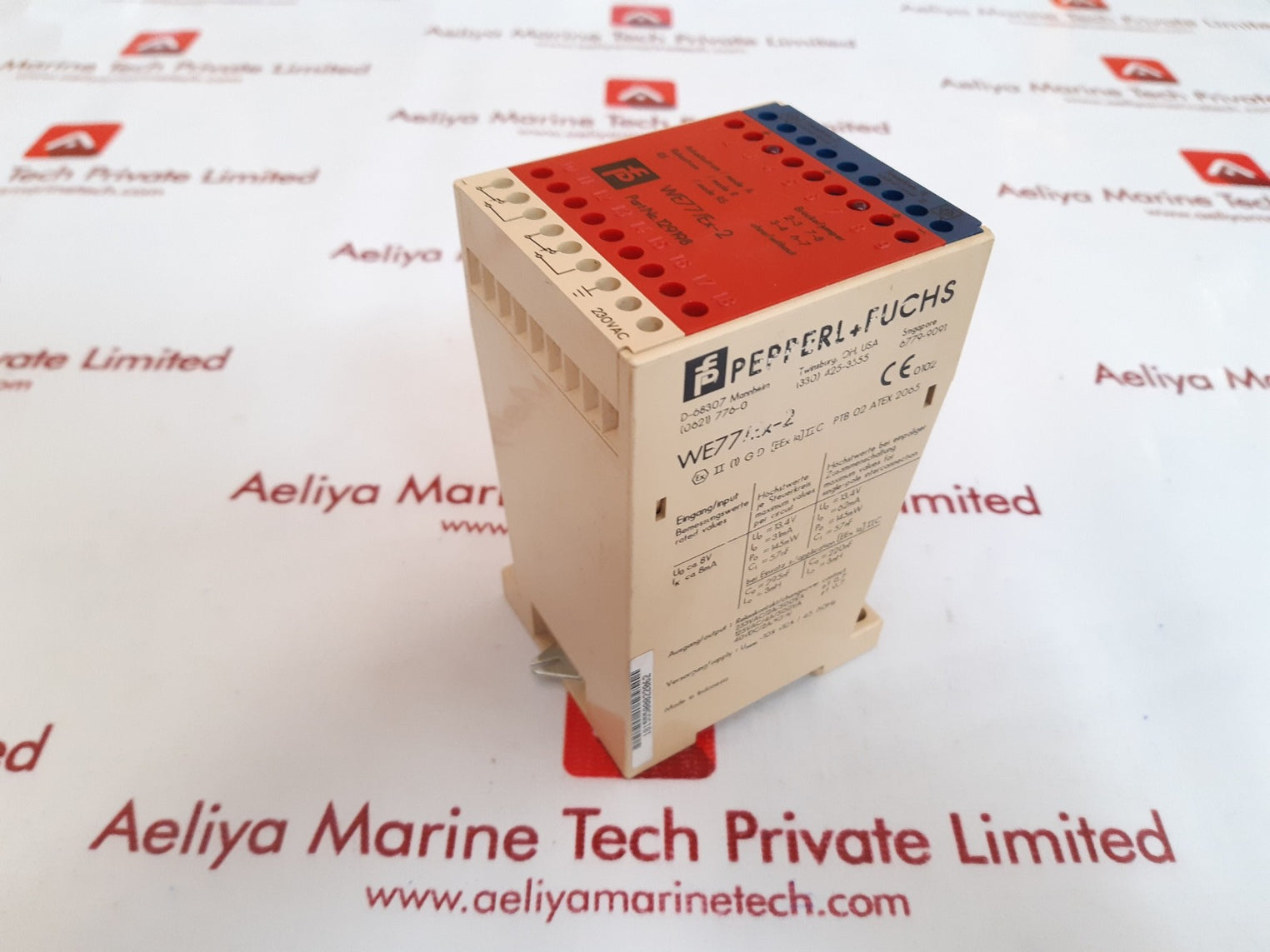 Pepperl+fuchs we77/ex-2 switch amplifier 129198