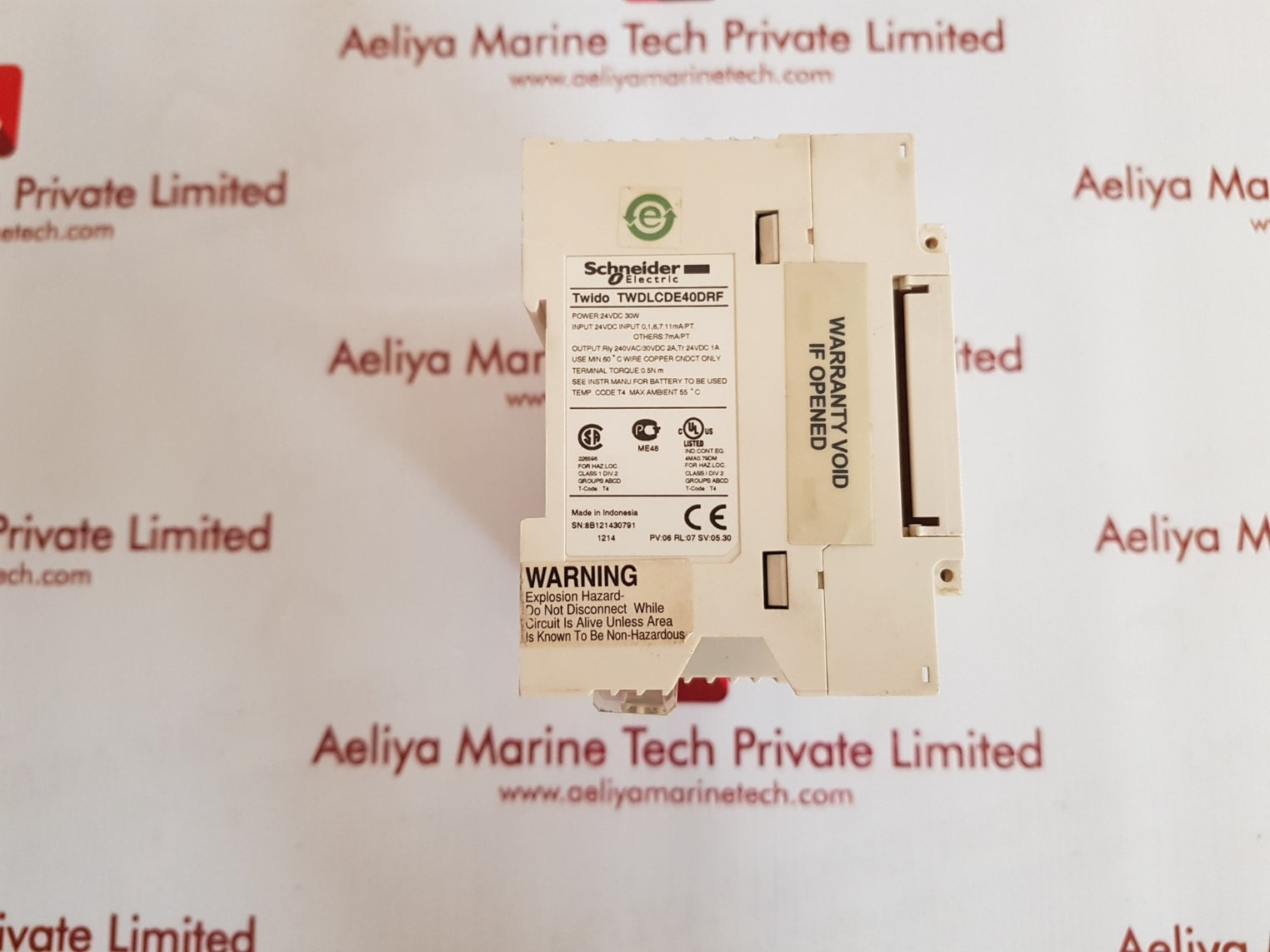 Schneider twido twdlcde40drf plc module rl:07