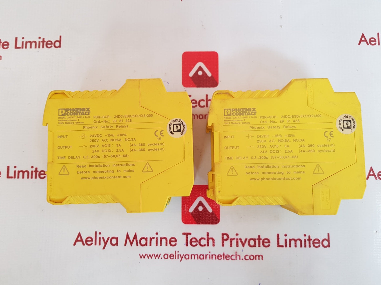 Phoenix psr-esd-300 safety relays