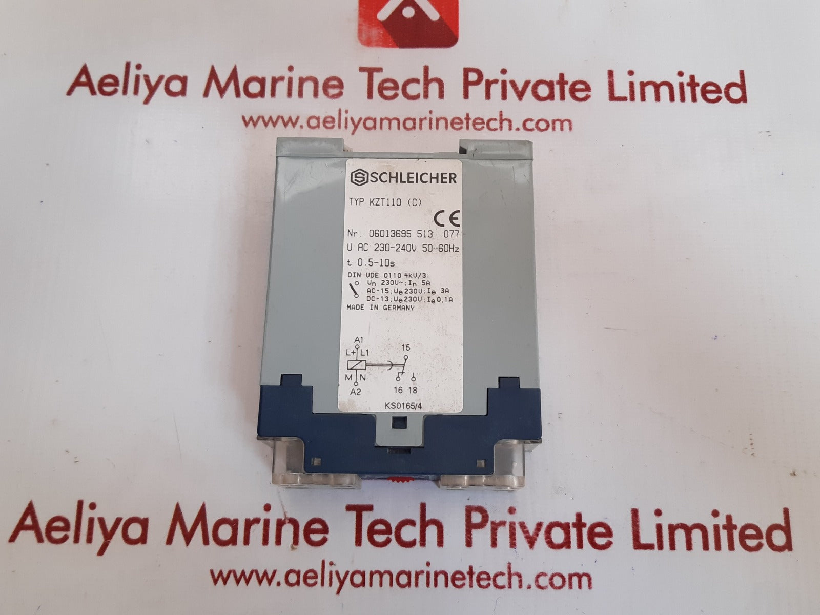 Schleicher kzt 110 time delay relay 