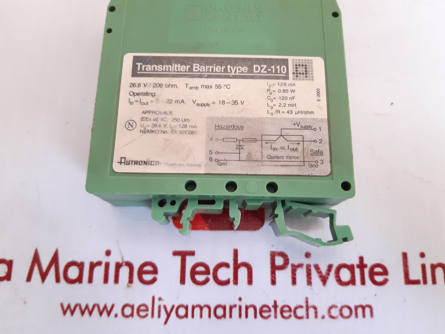 Autronica dz-110 transmitter barrier