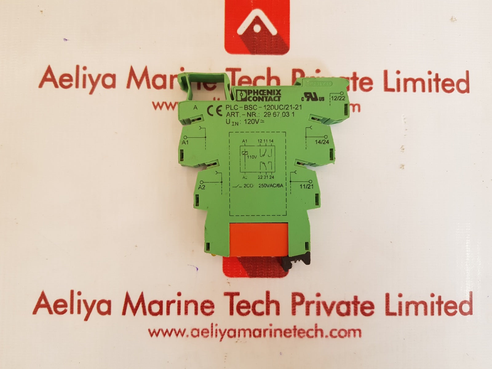 Phoenix contact plc-bsc-120uc/21-21 relay module