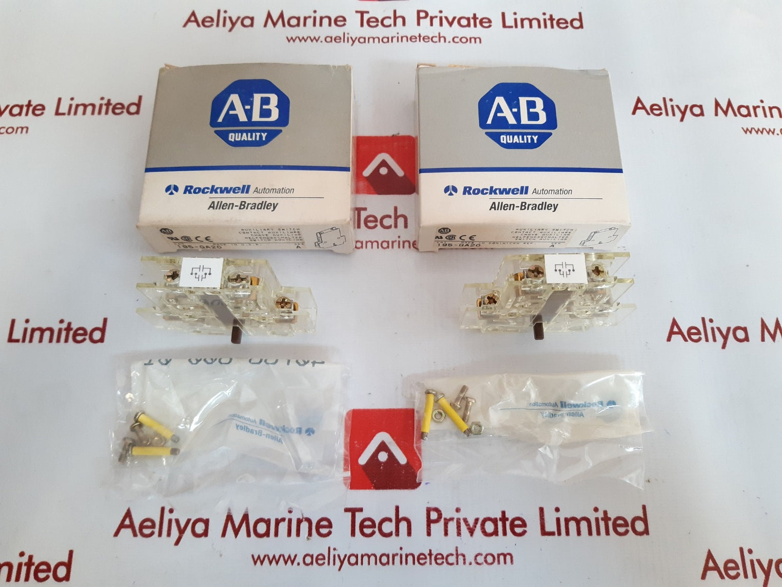 Allen-bradley 195-ga10 auxiliary contact block ser. a