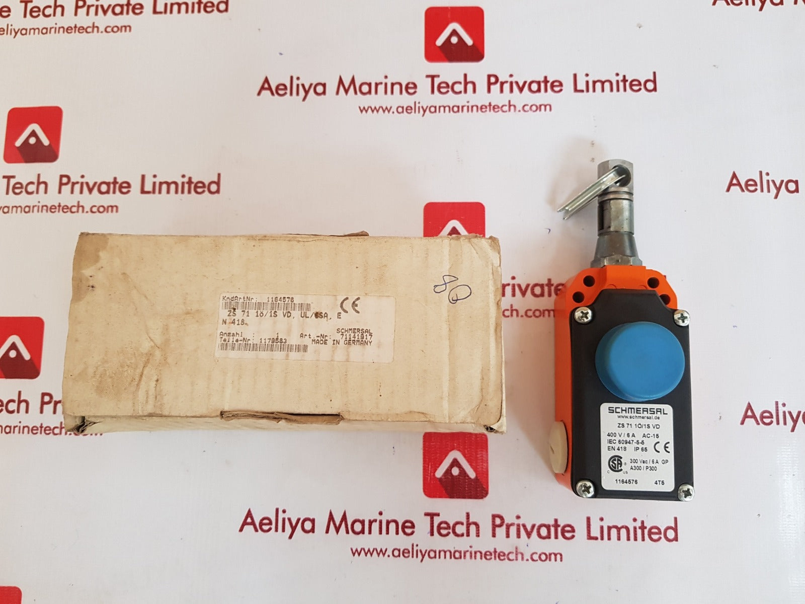 Schmersal zs 71 1o/1s vd pull wire switch 300vac / 6a 