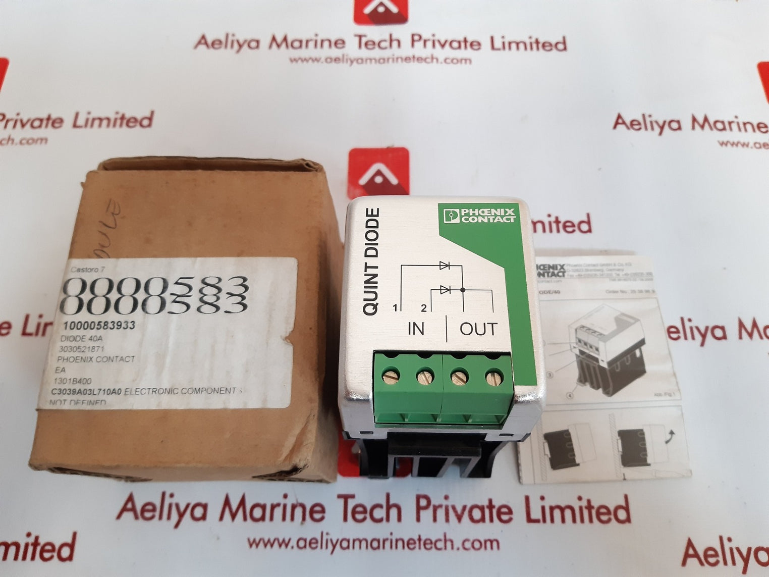 Phoenix contact quint-diode/40 power supply module