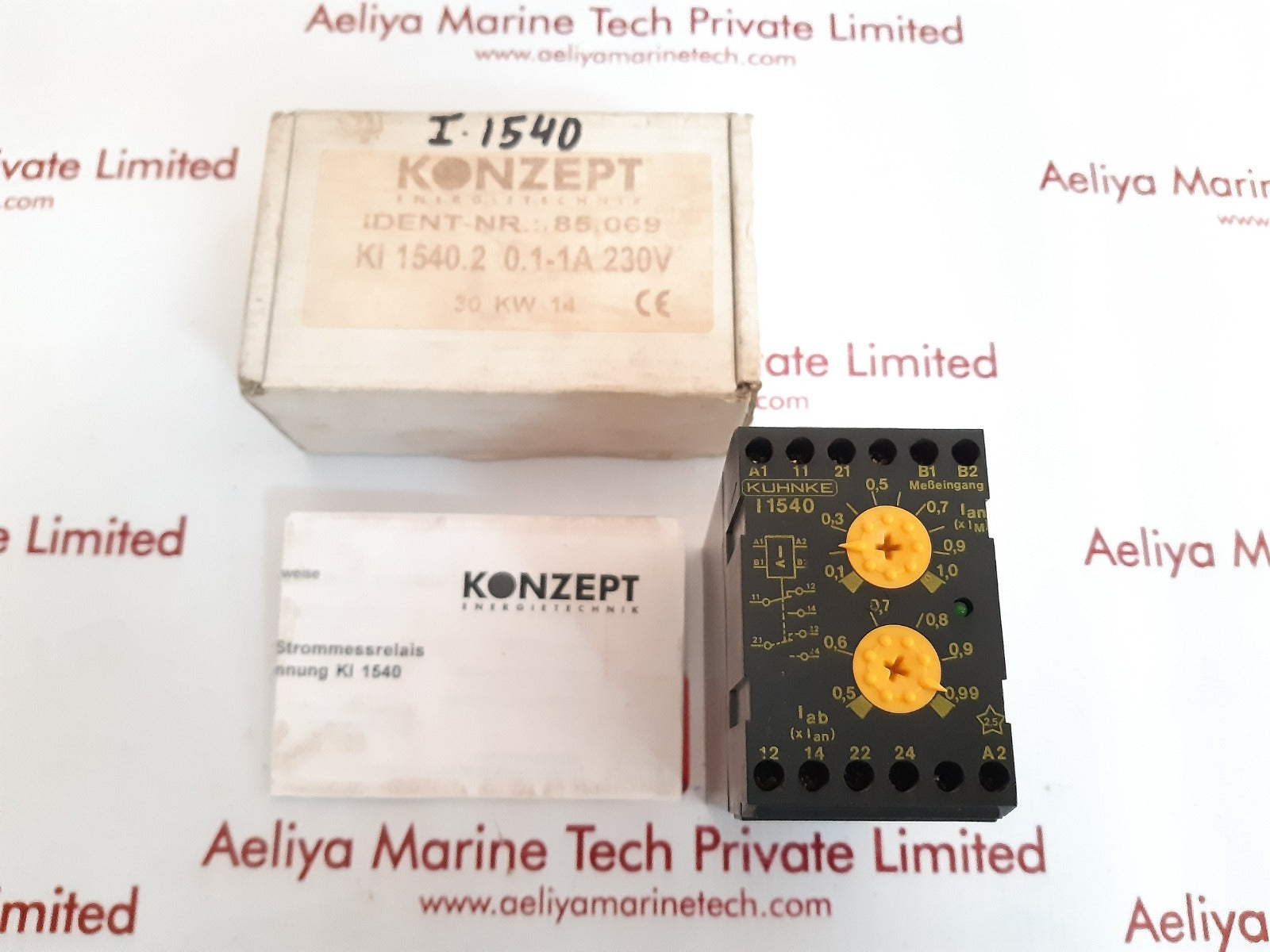 Kuhnke ki 1540.2 current monitorig relay