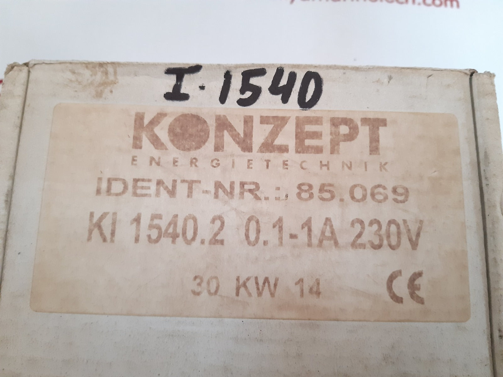 Kuhnke ki 1540.2 current monitorig relay
