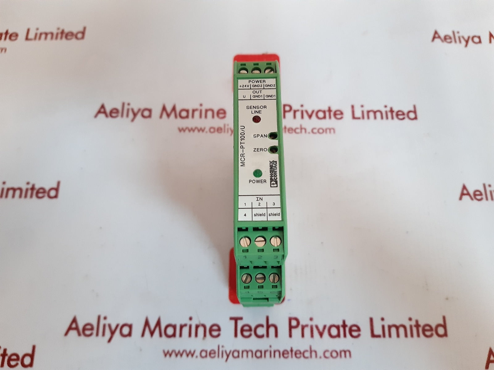 Phoenix contact mcr-pt100/u temperature measurement sensor module 2810340