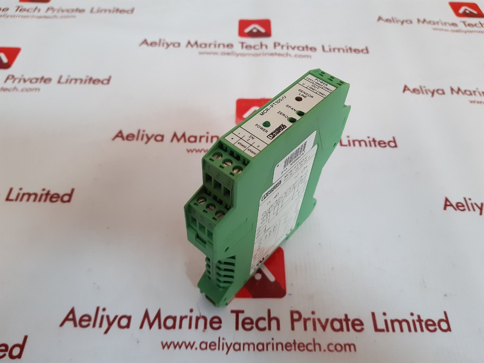 Phoenix contact mcr-pt100/u temperature measurement sensor module 2810340