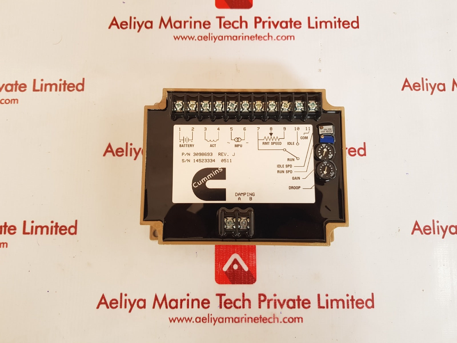 Cummins speed controller 3098693 rev. j for cummins generator 