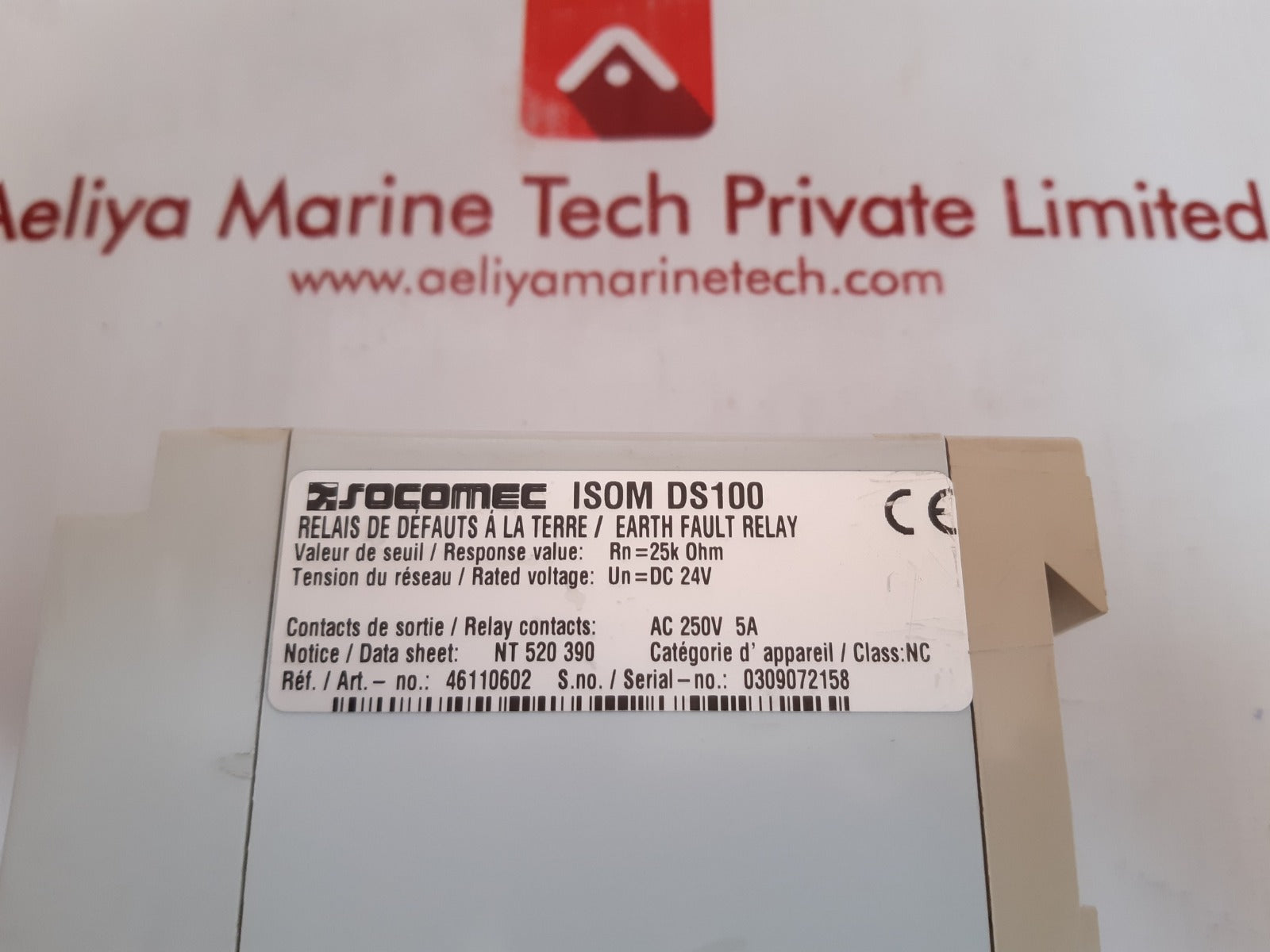 Socomec isom ds100 earth fault relay  46110602