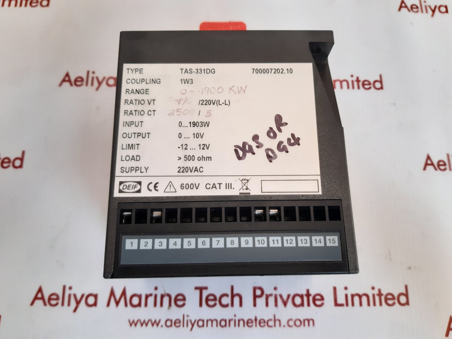 Deif tas-331dg 700007202.10 selectable ac transducer