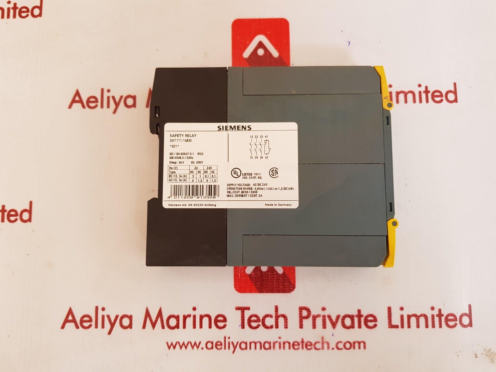 Siemens 3sk1111-1ab30 safety relay
