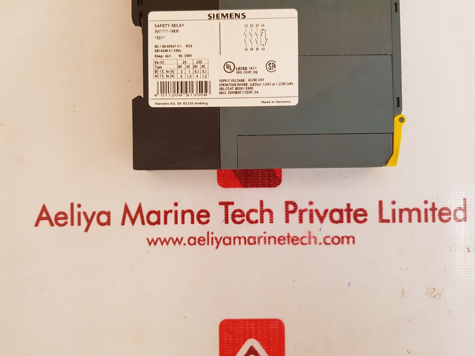Siemens 3sk1111-1ab30 safety relay