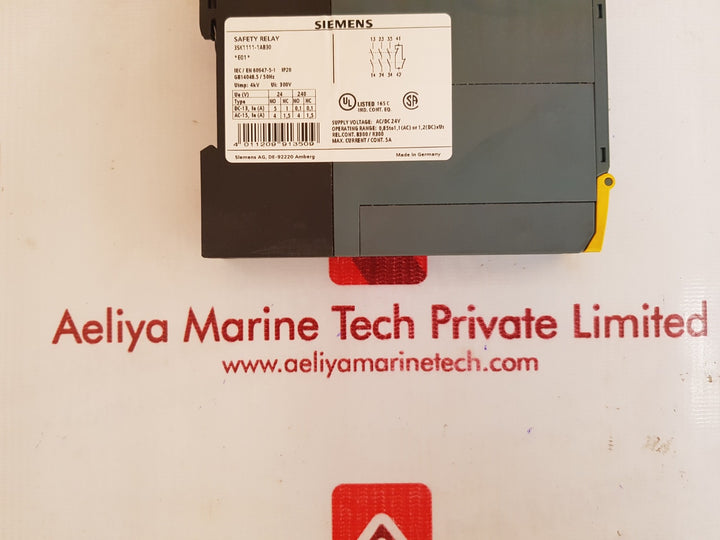 Siemens 3sk1111-1ab30 safety relay