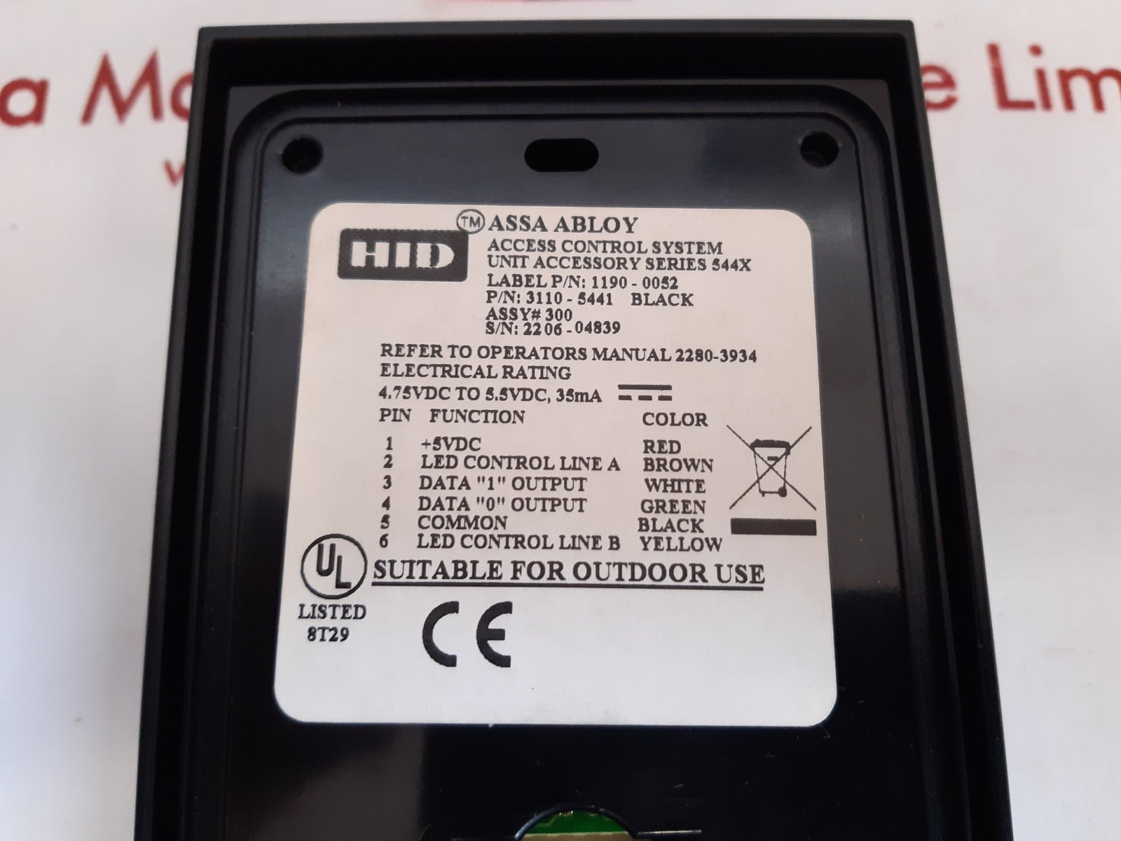 Hid access control system 1190-0052,3110-5441 card readers