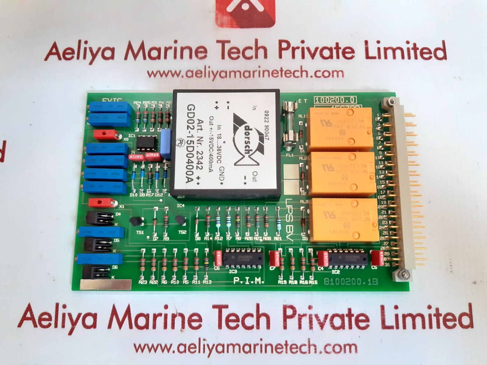 Lips bv 8100200.1b pcb card 8100200.1a